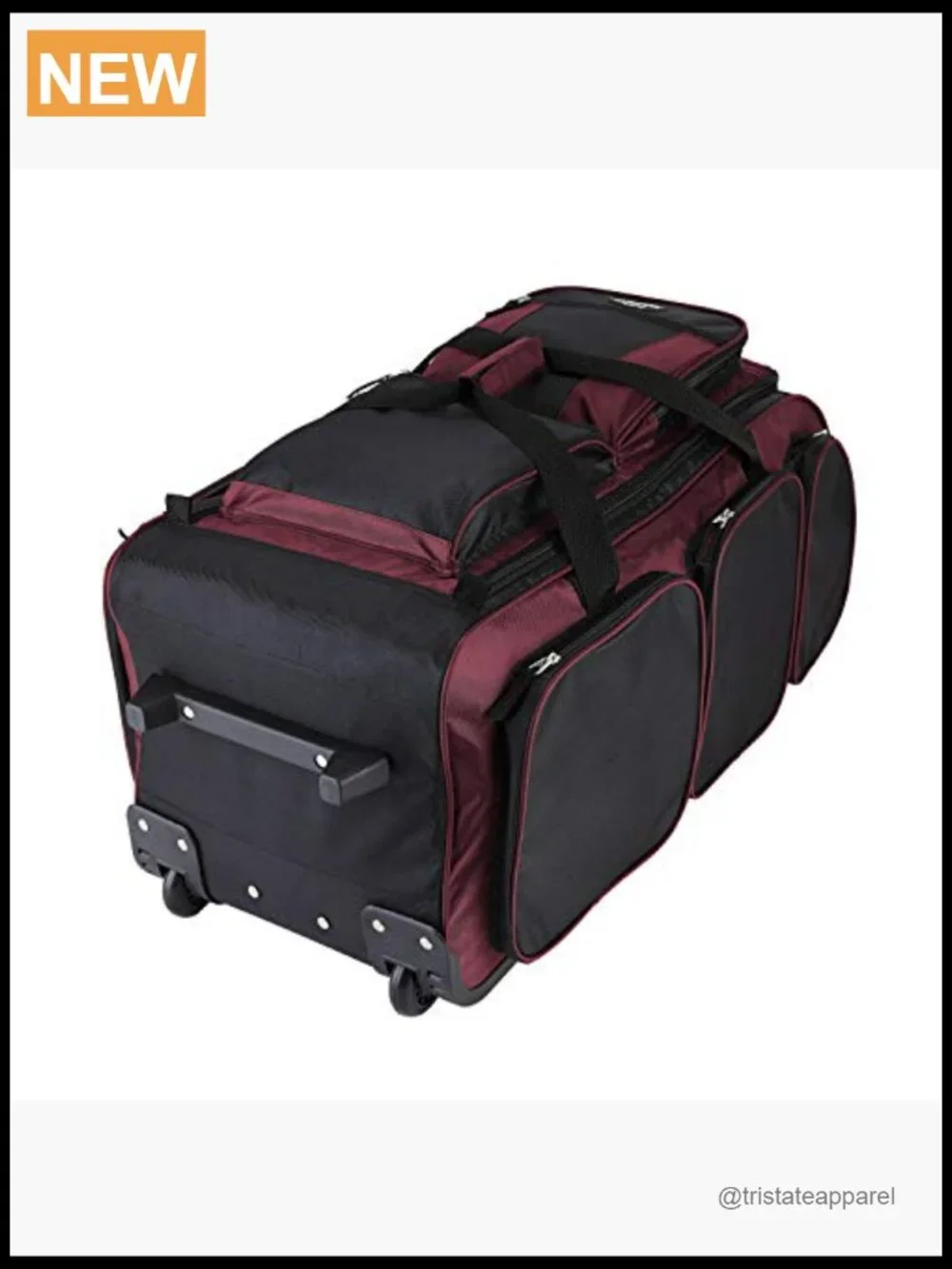 Extra-Large 30in Rolling Duffel Bag 77L Capacity Travel Luggage